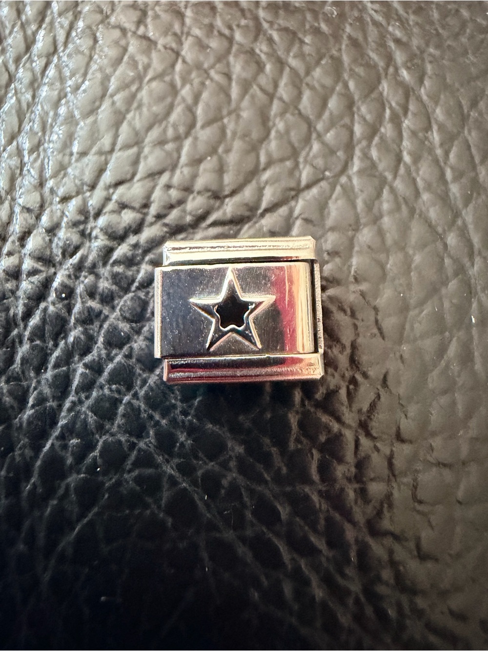 Silver Star Italian Charm Link – Stainless Steel Spacer Charm